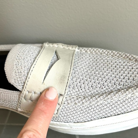Cole Haan Women Pinch Maine Classic Penny Loafer Gray Silver Flats Sz 11 Preppy - Picture 15 of 16